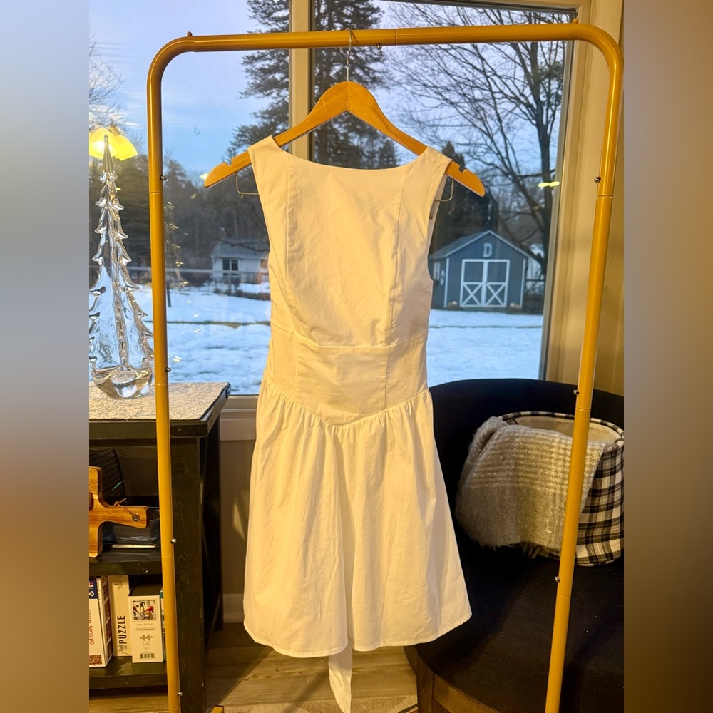Wild Fable White Backless Mini Dress NWT Size Small - Picture 3 of 6